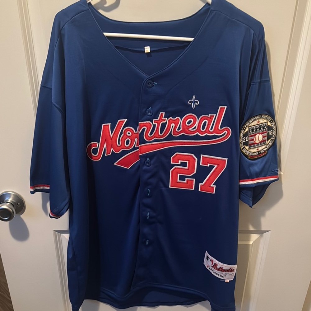 Montreal Stitched Expos Vlad Guerrero Baseball Jersey